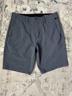 Volcom Men's Slate Gray Flat Front Shorts